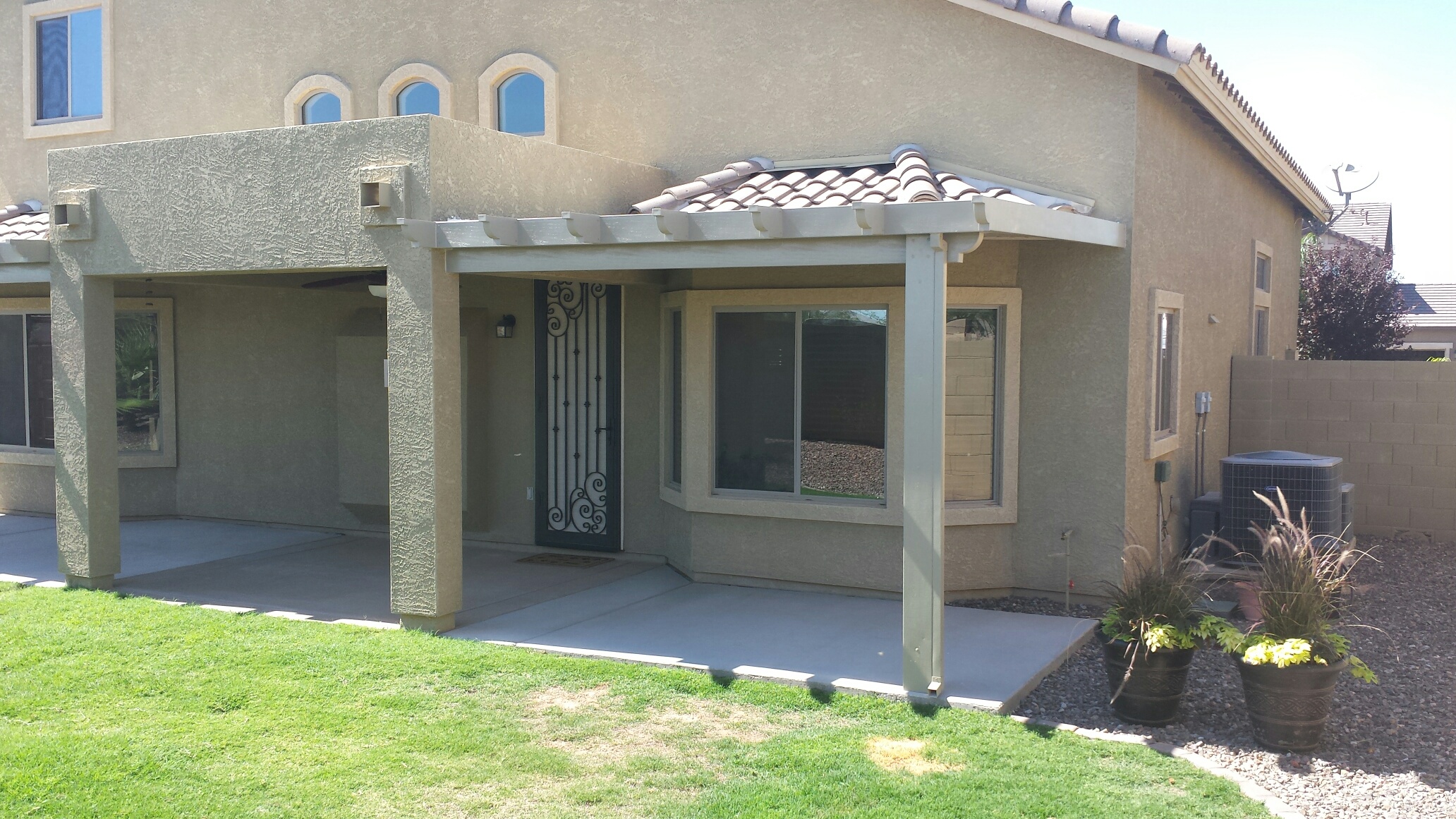 Alumawood Solid Patio Cover in Mesa, Arizona