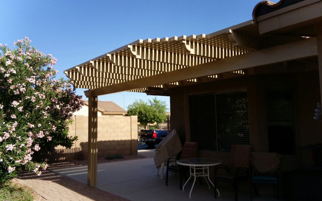 Alumawood Lattice Patio Cover Installed in Mesa, AZ