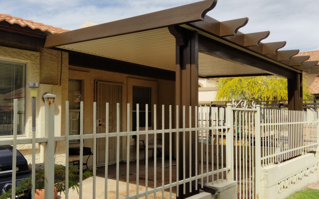 Alumawood Solid Patio Cover Installed in Mesa, AZ