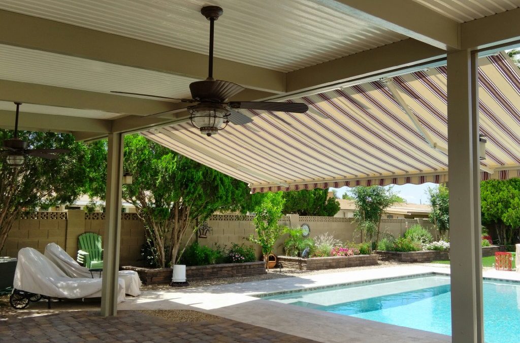 Project Pictures: Freestanding Alumawood Solid Patio Cover Installed in Mesa, AZ (Completed)