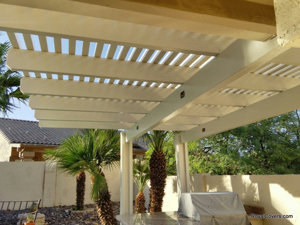Alumawood Pergola installed by Royal Covers of Arizona.