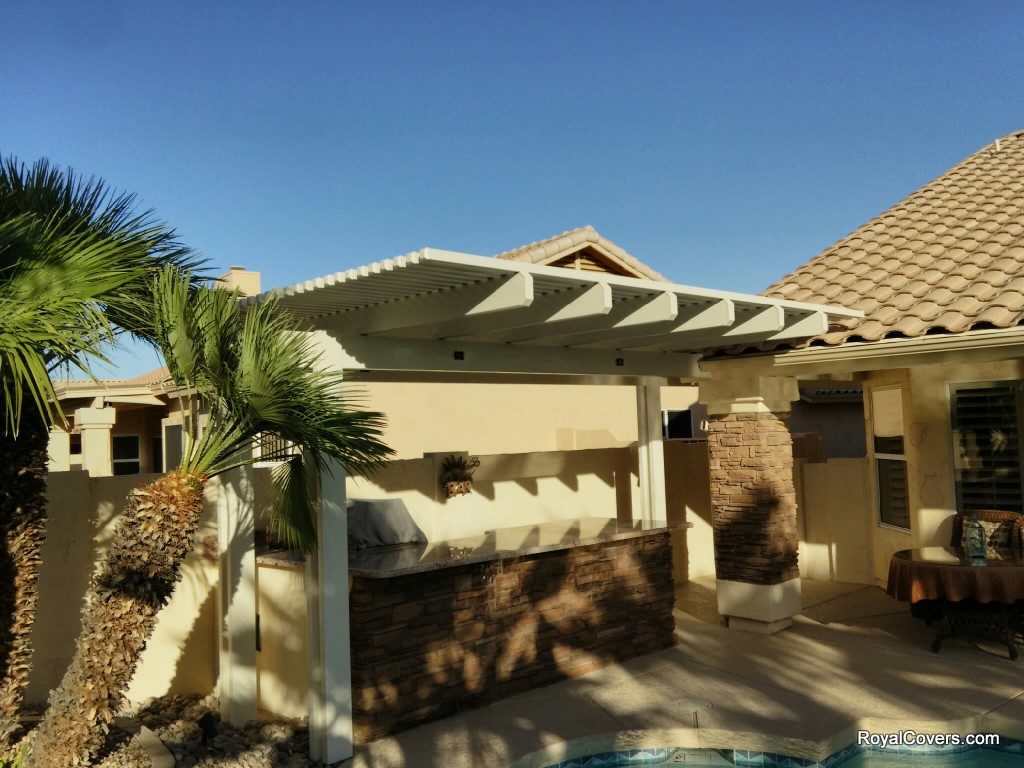 Alumawood Pergola installed by Royal Covers of Arizona.
