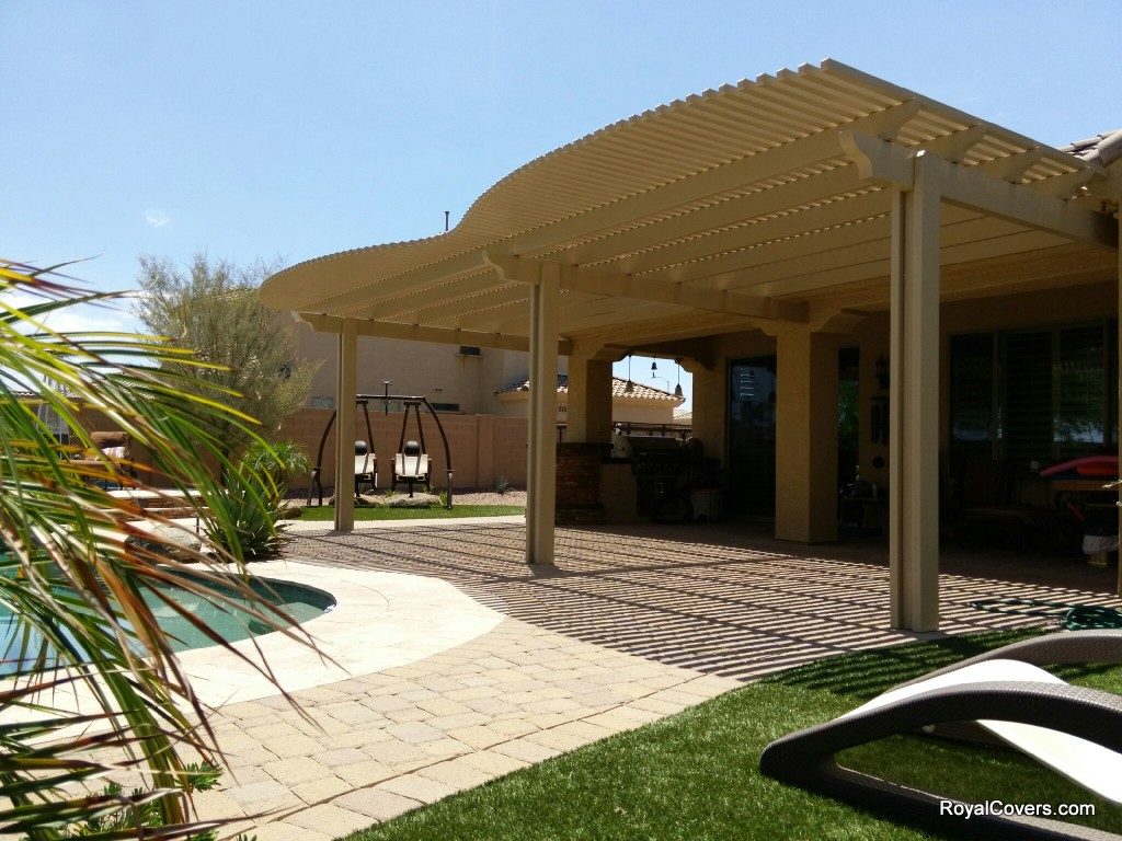 Pergola covers installed by Royal Covers of Arizona in Mesa, AZ 85212.