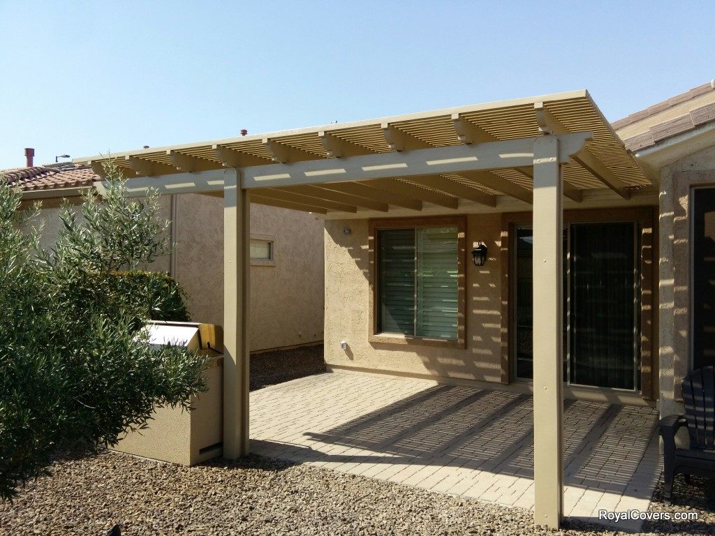 Alumawood Before and After pictures by Royal Covers of Arizona in Gilbert, AZ.