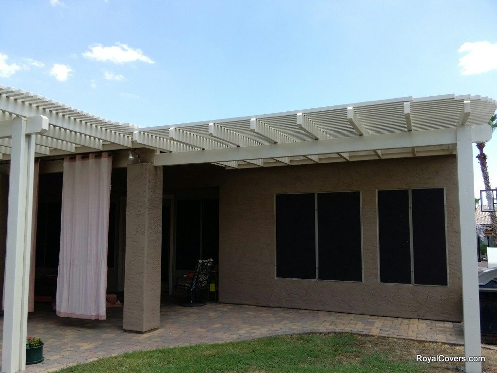 Alumawood open lattice patio covers in Chandler, AZ