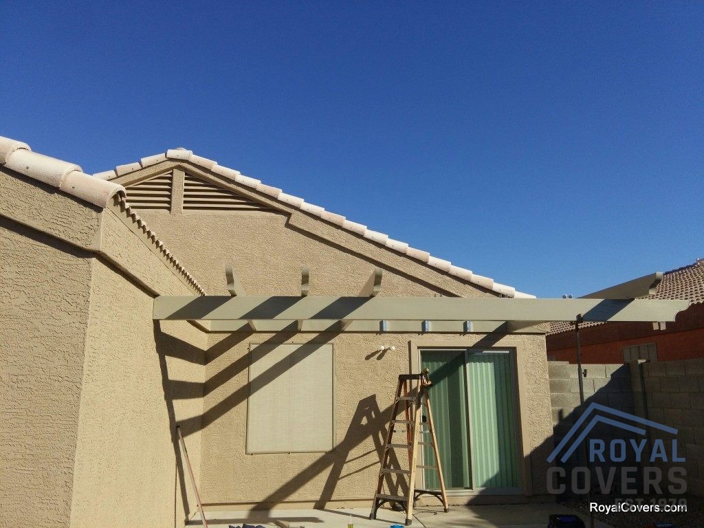 Alumawood Awnings installed by Royal Covers of Arizona.