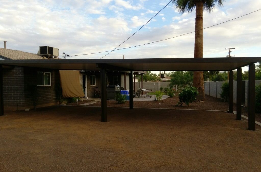 Custom Aluminum Awnings for Covered Parking in Tempe, AZ