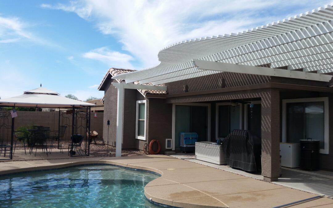 Home Patio Cover Extension By Pool in Mesa, AZ 85212
