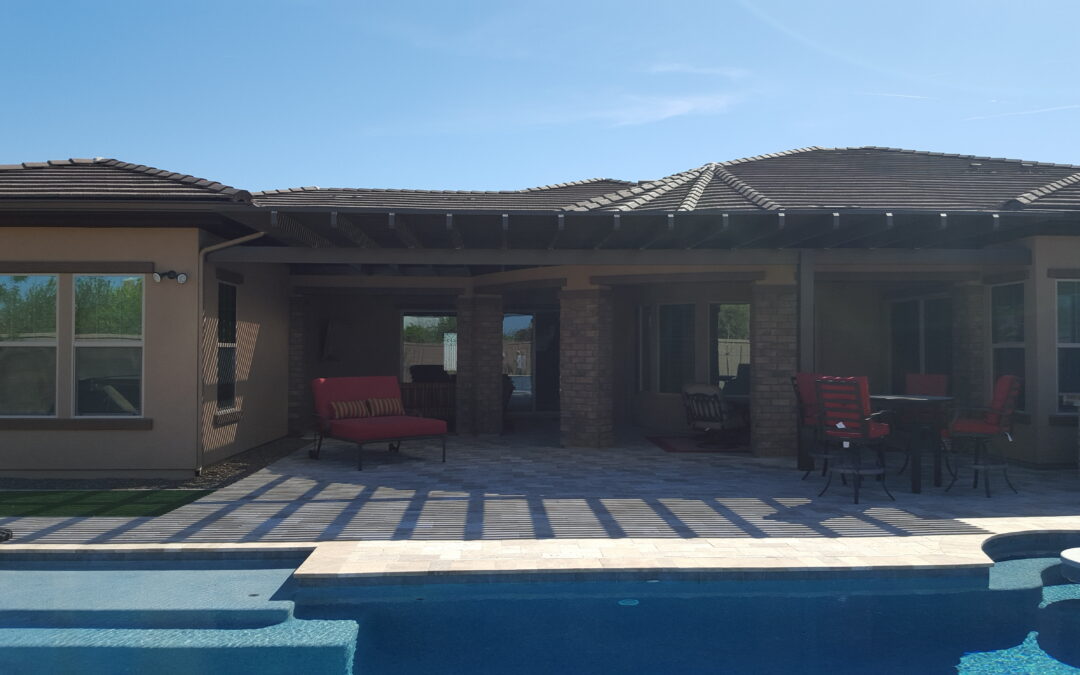 Custom Alumawood Lattice Patio Cover By Pool