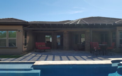 Custom Alumawood Lattice Patio Cover By Pool