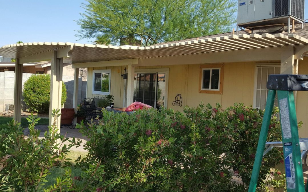 Custom Alumawood Lattice Patio Cover Extension