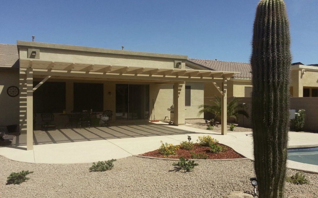 Alumawood Lattice Pergola Built In Maricopa, AZ
