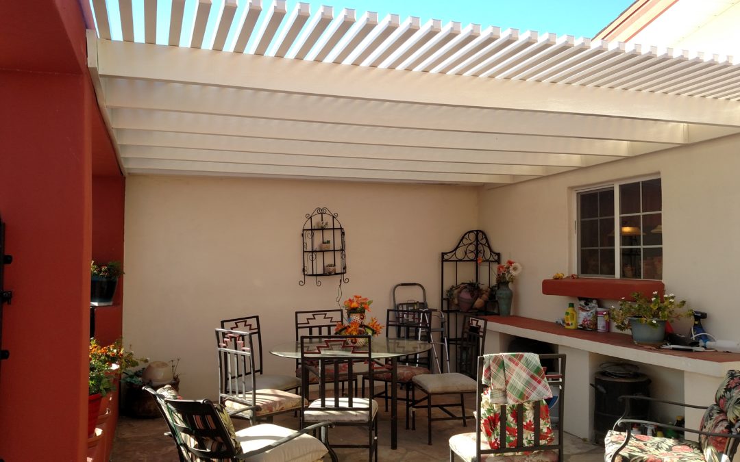 Before and After: Replace Fabric Awnings with Alumawood