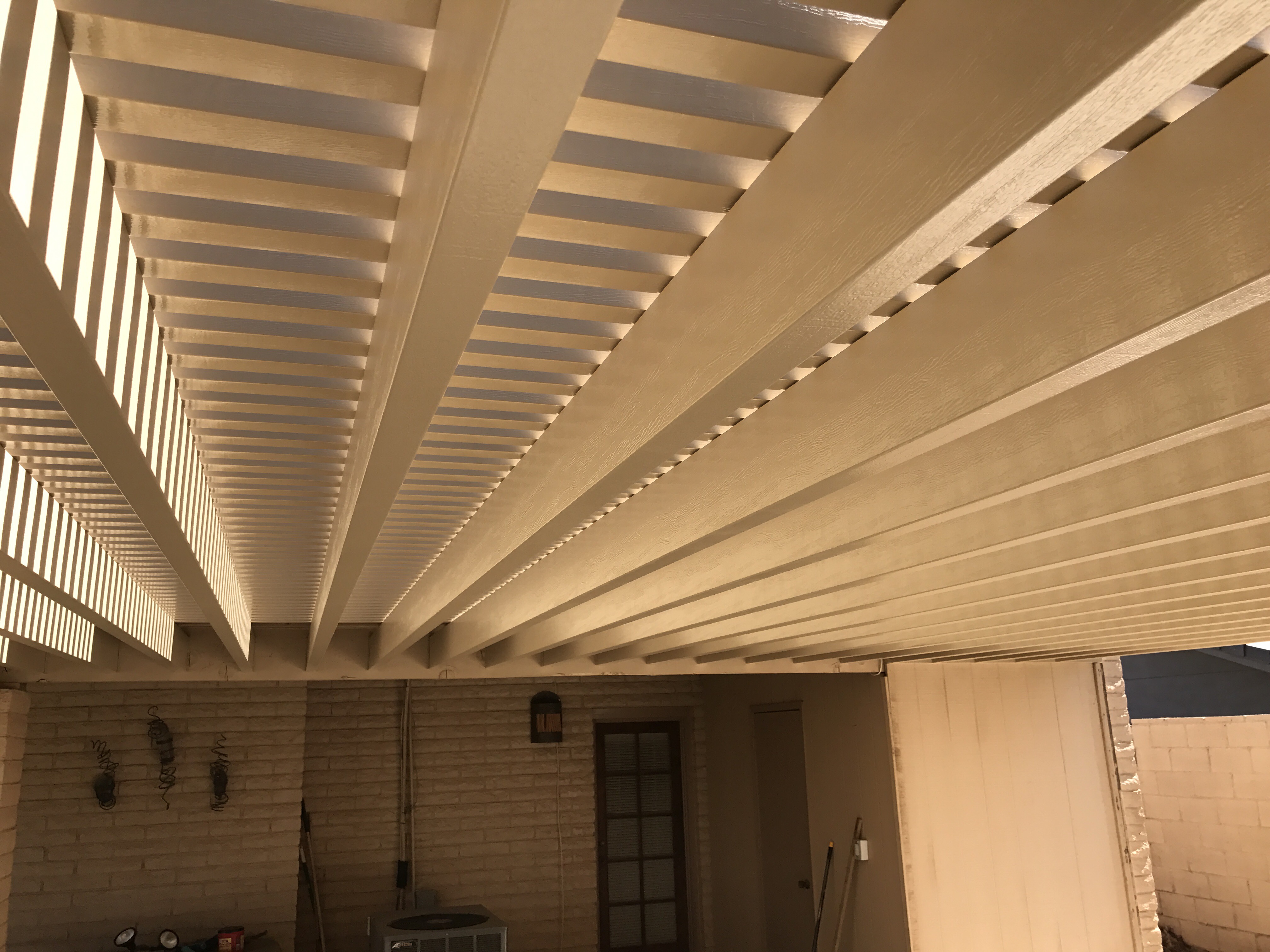Alumawood Pergola Built Over Spa - Royal Covers of Arizona