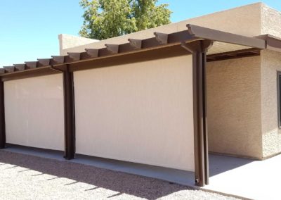 Exterior Roll Down Shades