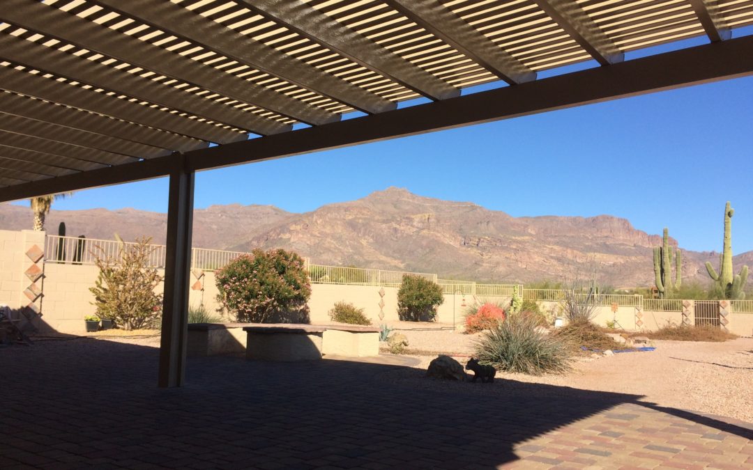 Alumawood Patio Cover with Mountain Views