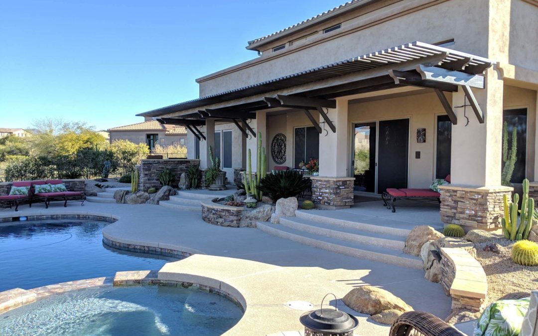 Spanish Brown Lattice Cantilever in Scottsdale