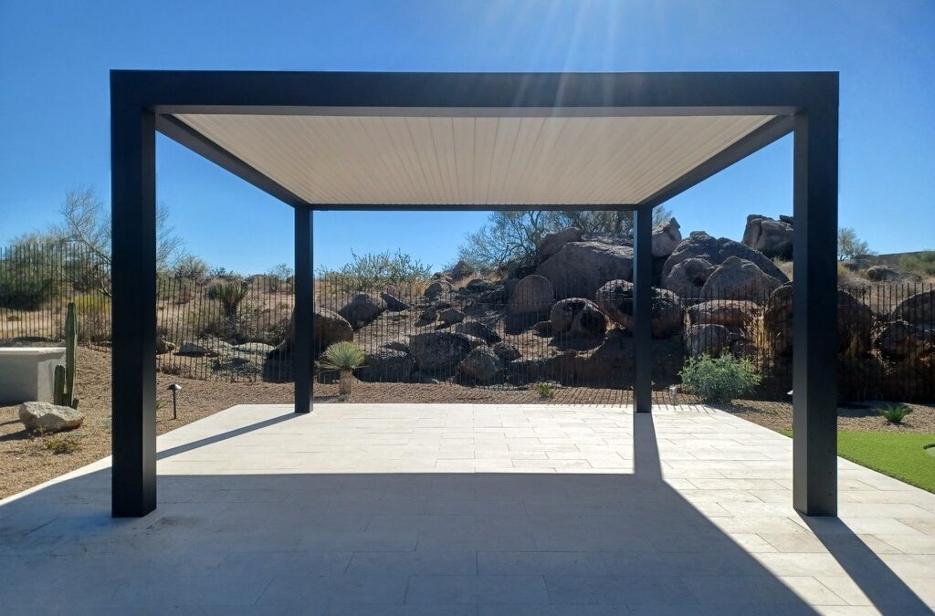 Custom Equinox Extruded Aluminum Framework with Solid Roof Panels Project