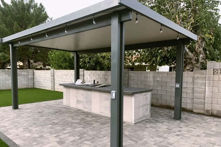 Modern Metalic Patio Design Modern Metalic Patio Design