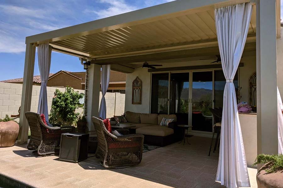 How to Hang Curtains on Aluminum Pergola How to Hang Curtains on Aluminum Pergola