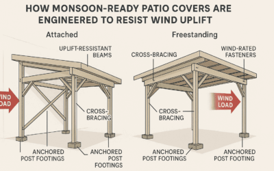 How Patio Covers Withstand Monsoon Winds & Rain in Phoenix