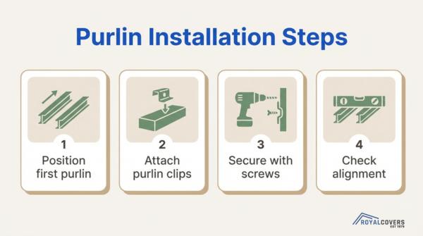 Common Alumawood purlin installation mistakes including spacing, fasteners, and alignment issues – Royal Covers