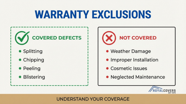 Alumawood warranty exclusions and covered defects explained for patio covers